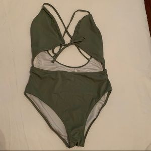 PINK one piece bathing suit